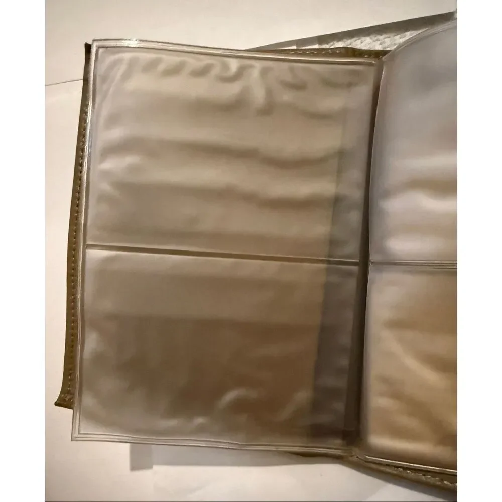 Prince Gardner Women's Cowhide Leather Tooled Bifold Card Wallet Tan OS NWOT
